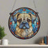 Puggle Stained Glass Effect Suncatcher